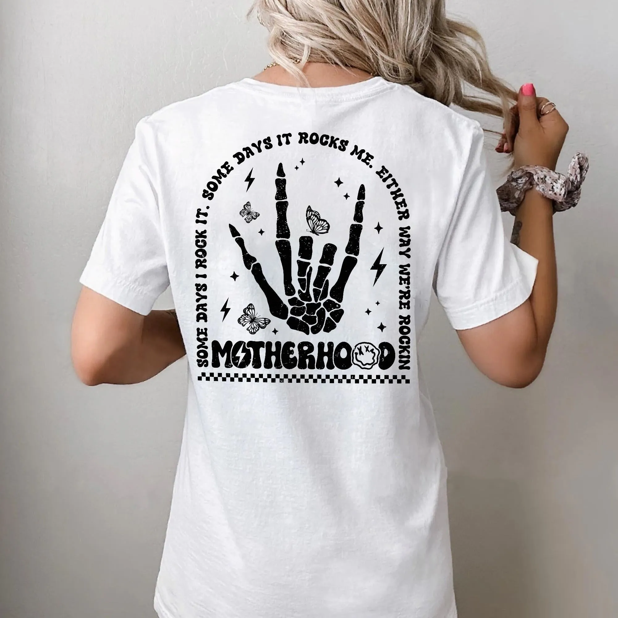Sandjest Mom T-Shirt Either Way We??re Rockin Motherhood Gift for Women Mother