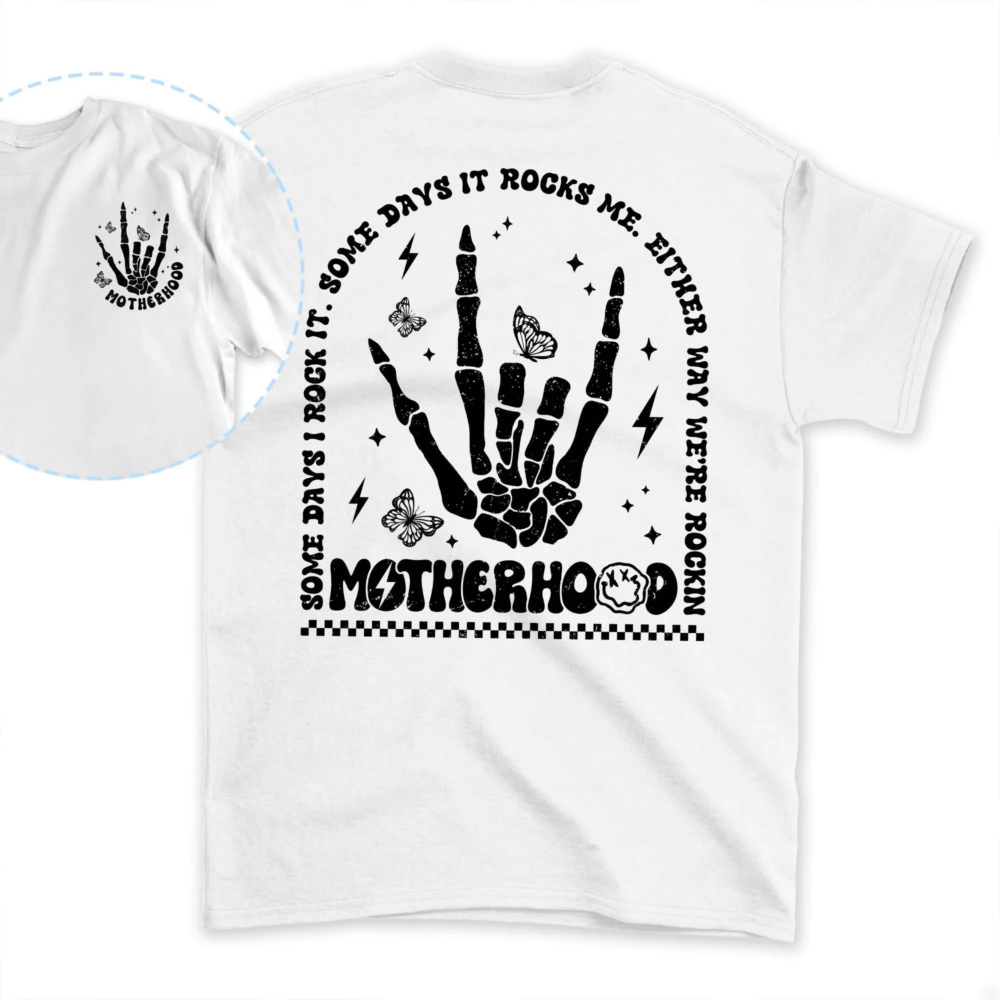 Sandjest Mom T-Shirt Either Way We??re Rockin Motherhood Gift for Women Mother