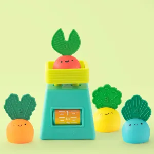Sassy Baby 4pc Veggie Market Weighing Scale Toy
