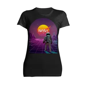 Science Space NASA Astronaut Synthwave Retro 80s Nerd Geek Official Women's T-shirt