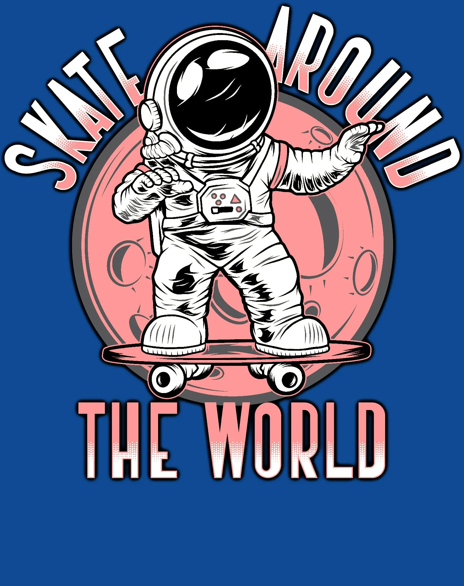 Science Space Race Skate Around World Astronaut Nerd Geek Official Youth T-shirt
