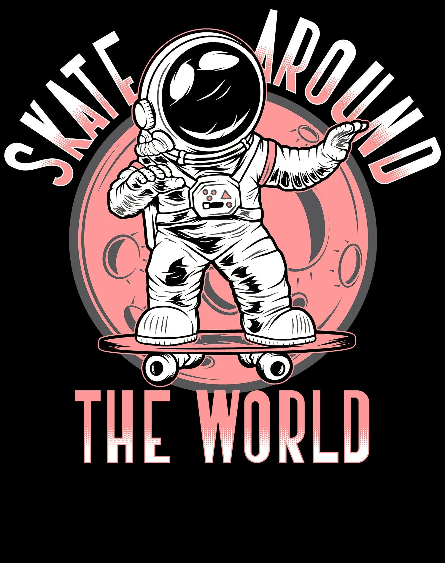 Science Space Race Skate Around World Astronaut Nerd Geek Official Youth T-shirt