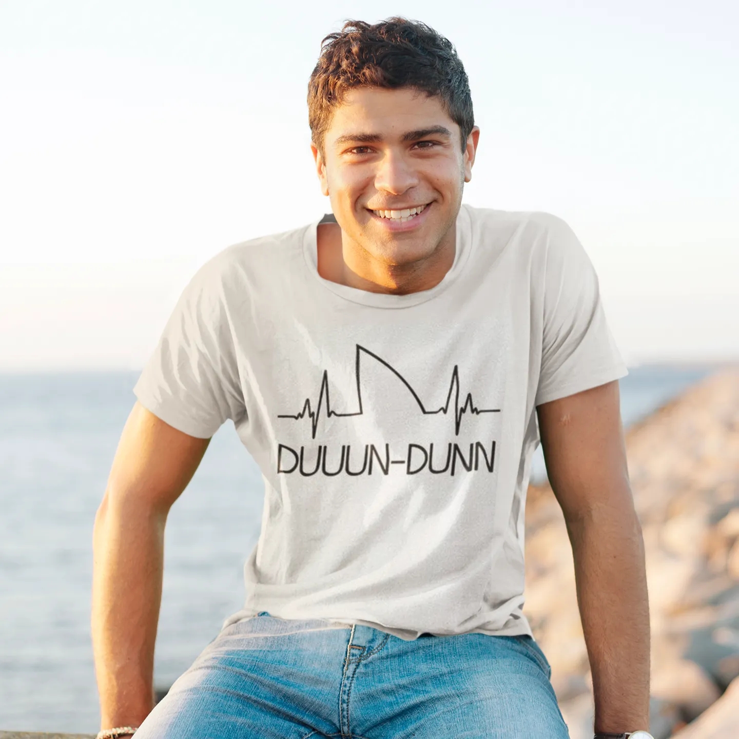 Scuba diving T-Shirt for Men | Heartbeat for Shark Lovers
