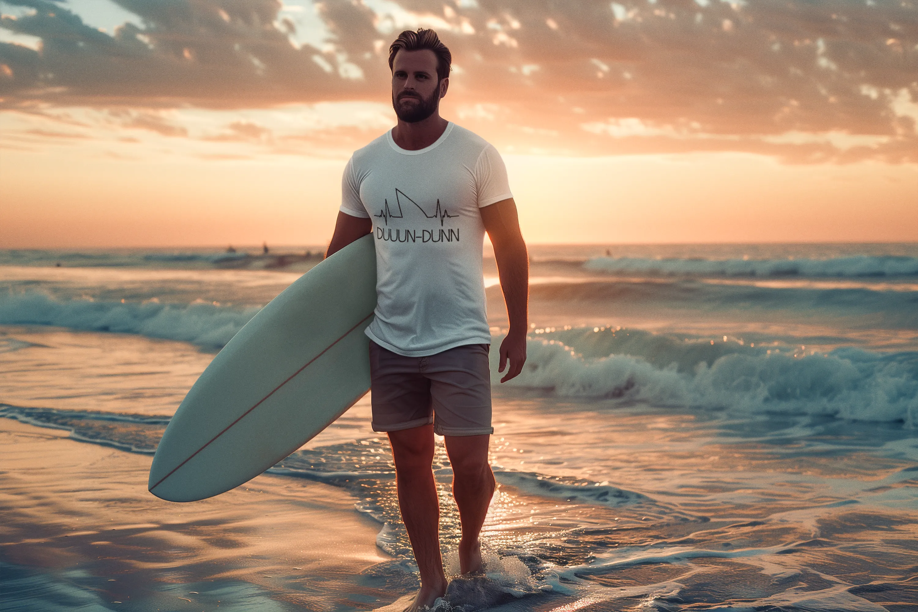 Scuba diving T-Shirt for Men | Heartbeat for Shark Lovers