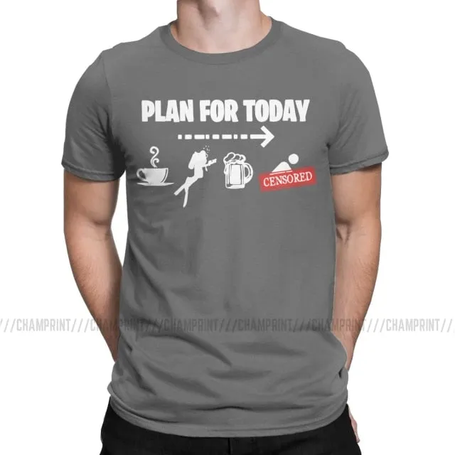 Scuba diving T-Shirt for Men | Plan for Today