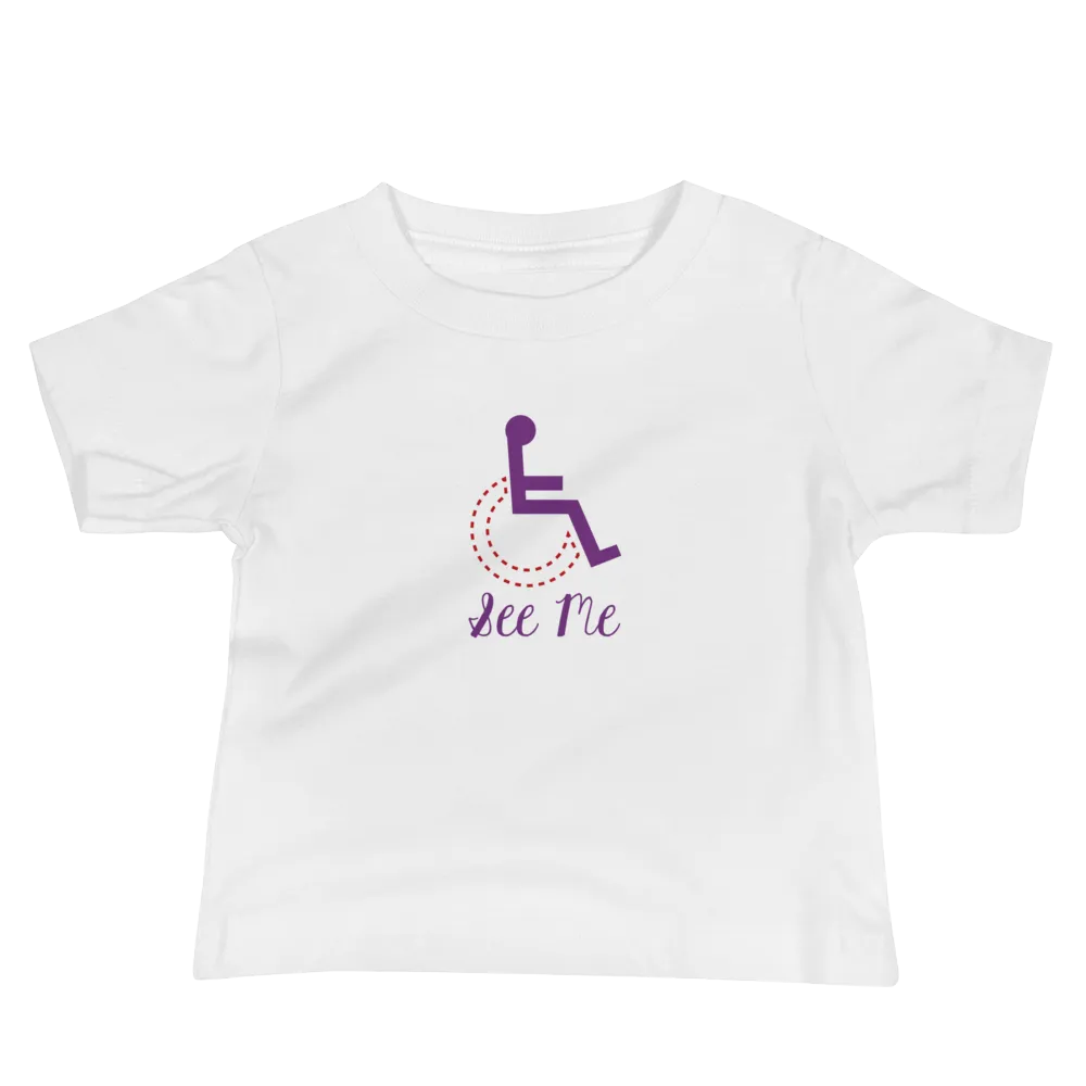 See Me (Not My Disability) Baby Girl White/Pink Shirts