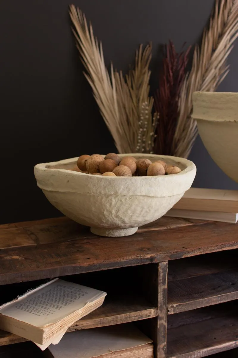 Set of 3 Paper Mache Bowls