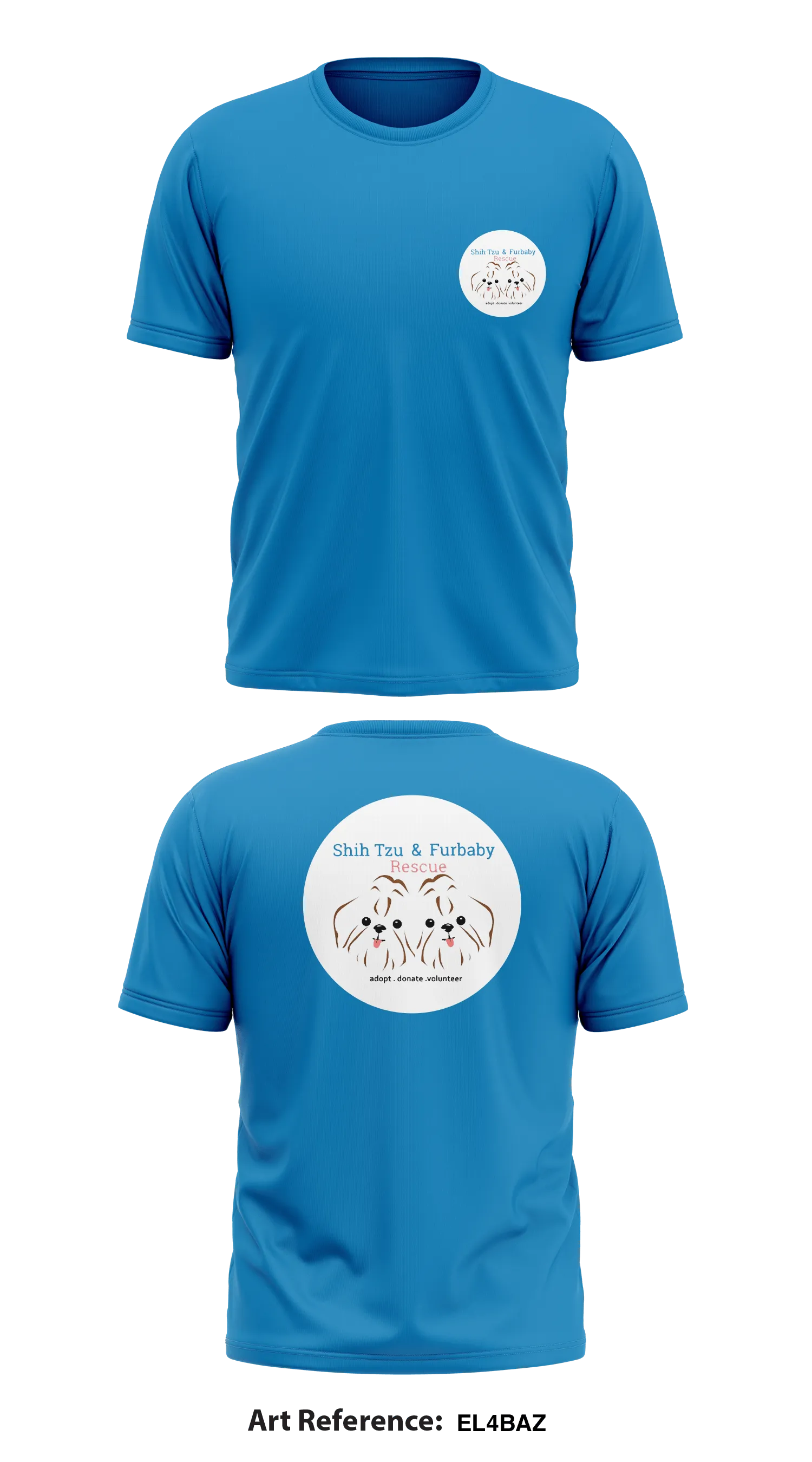 Shih Tzu and Furbaby Rescue Store 1 Core Men's SS Performance Tee - eL4bAz