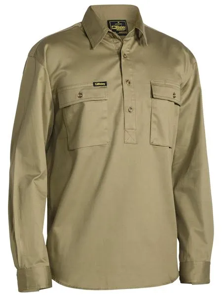 Shirt Bisley Closed Drill 190g Green L