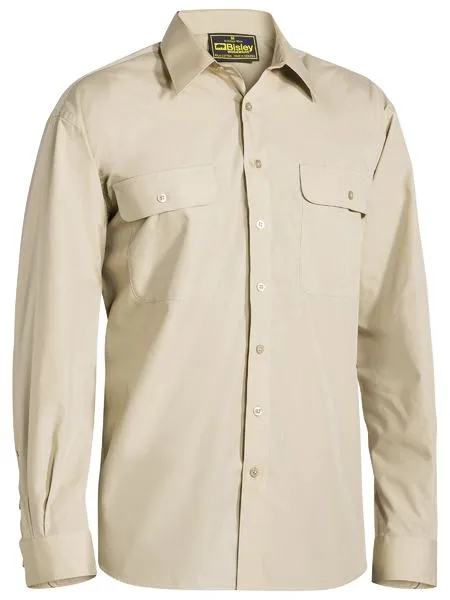 Shirt Bisley Permanent PreSS Poly/Cotton 110g Sky Blue M