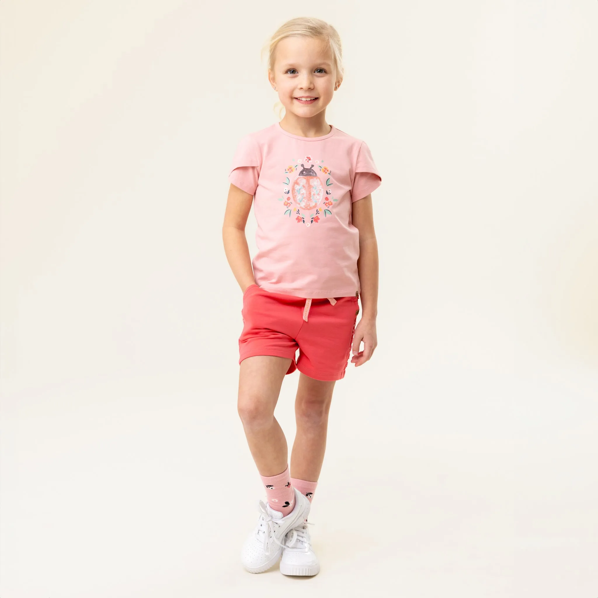 Short rose Douce coccinelle S2504-07