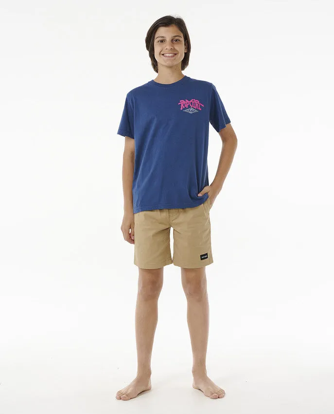 SHRED TILL DEAD TEE-BOY - WASHED NAVY
