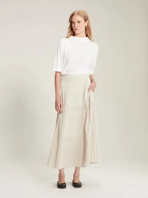 Sills Alma Pleat Skirt - Driftwood