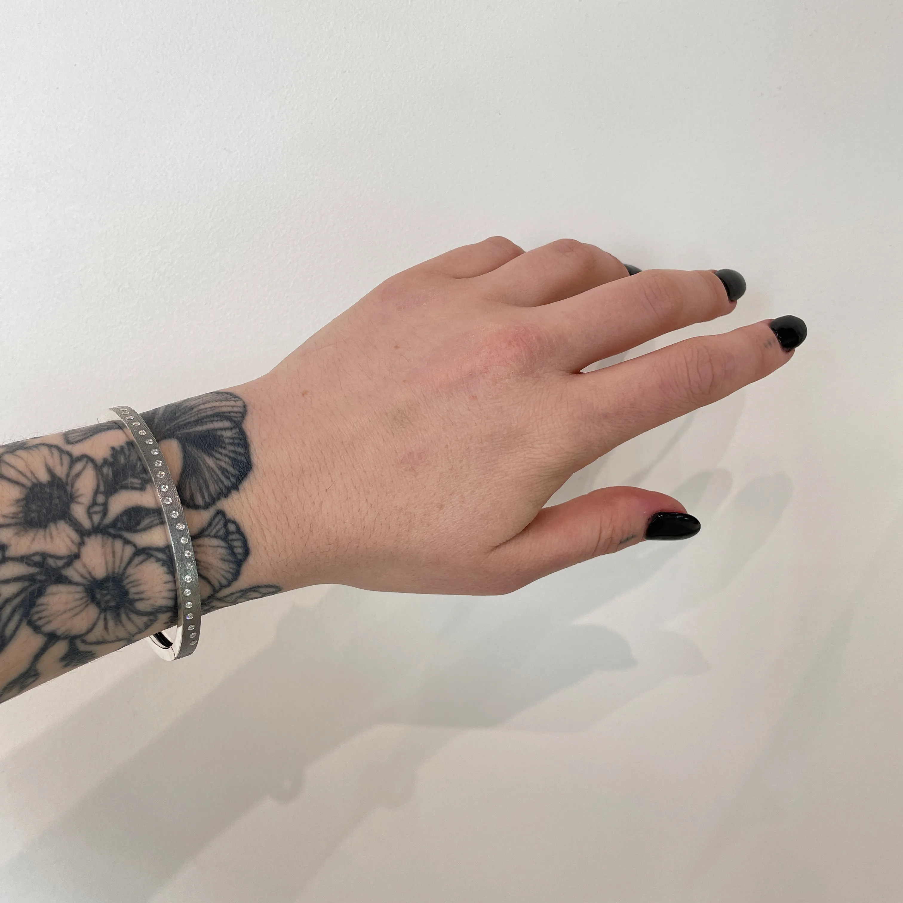 Silver Rene T Bangle