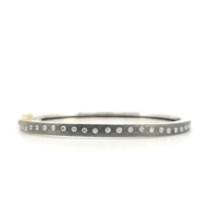Silver Rene T Bangle