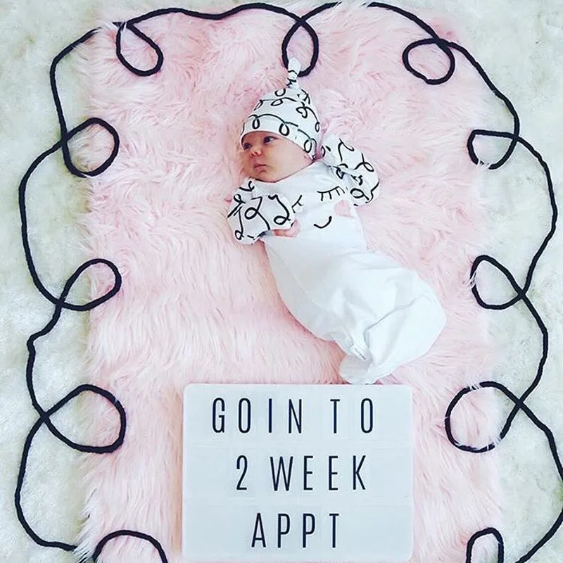 Sleepy Eyes Baby Gown 2 Pieces
