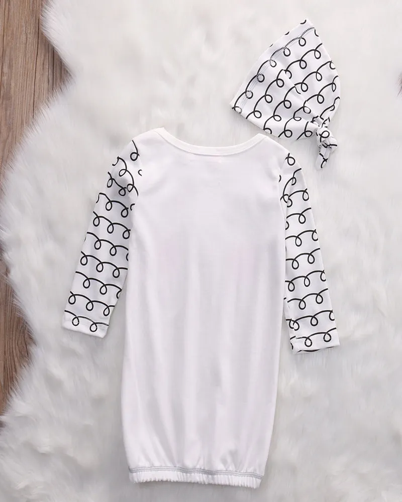 Sleepy Eyes Baby Gown 2 Pieces
