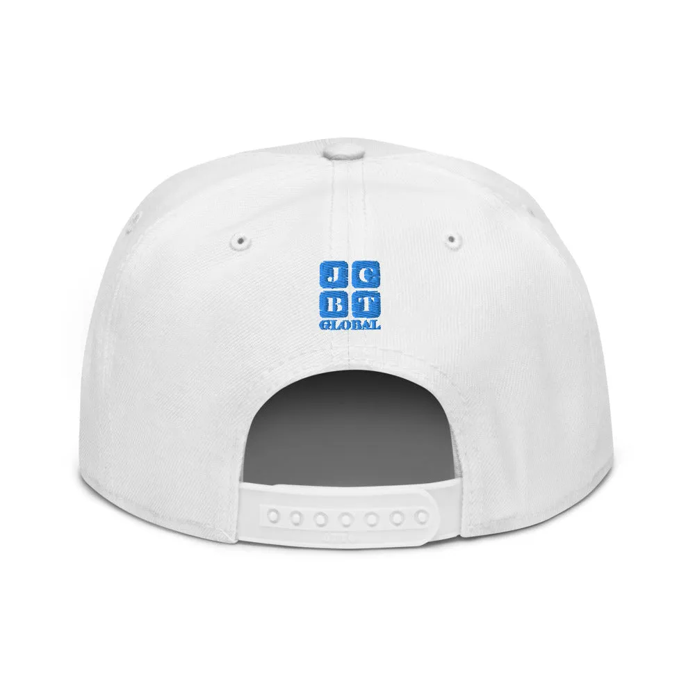 Snapback Hat "1051-0051 Born To Play Futbol (Blue Logo)"