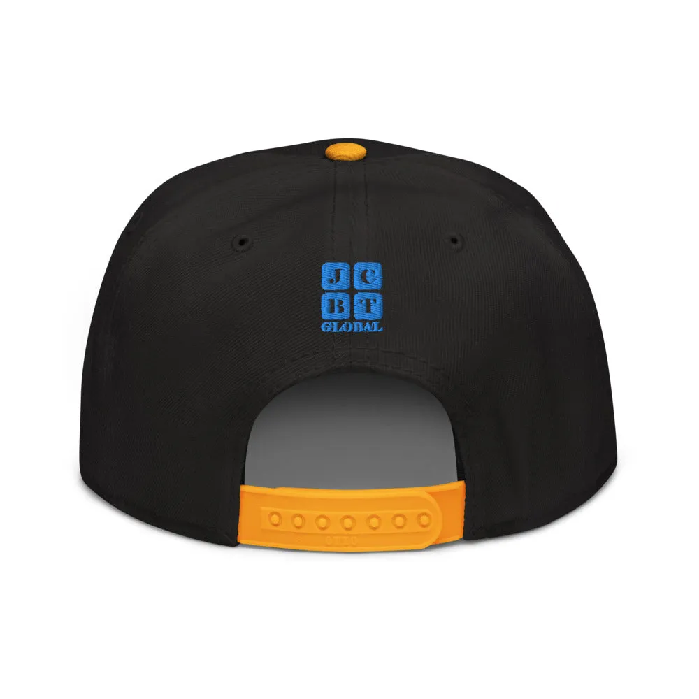 Snapback Hat "1051-0051 Born To Play Futbol (Blue Logo)"