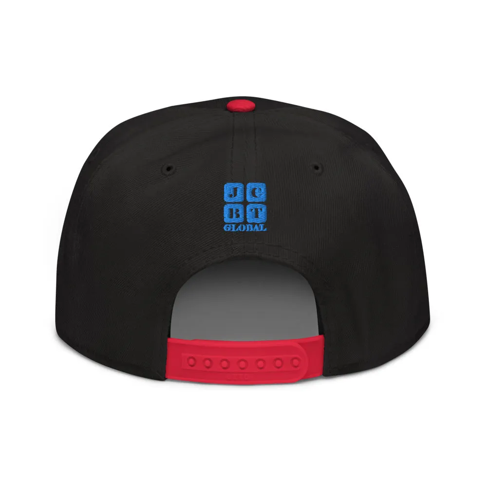 Snapback Hat "1051-0051 Born To Play Futbol (Blue Logo)"