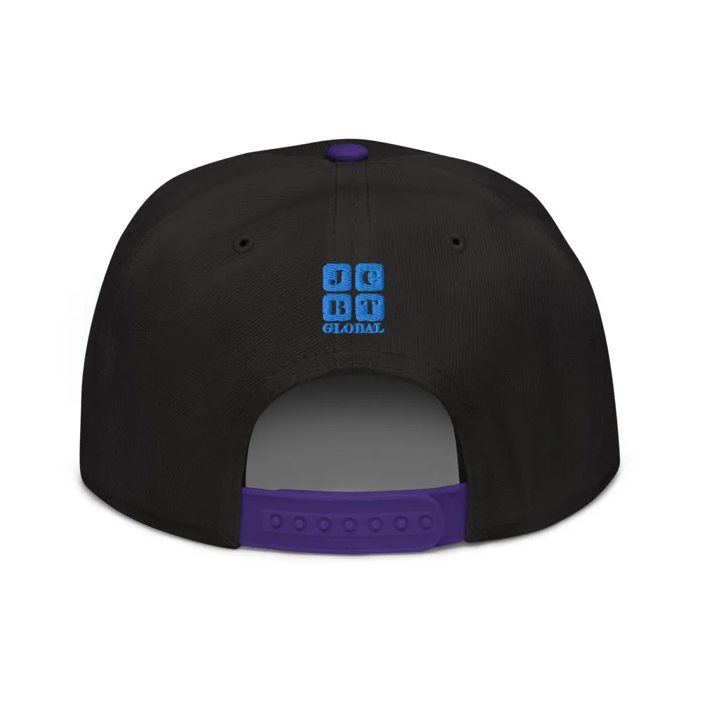 Snapback Hat "1051-0051 Born To Play Futbol (Blue Logo)"