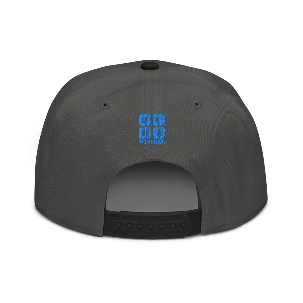 Snapback Hat "1051-0051 Born To Play Futbol (Blue Logo)"