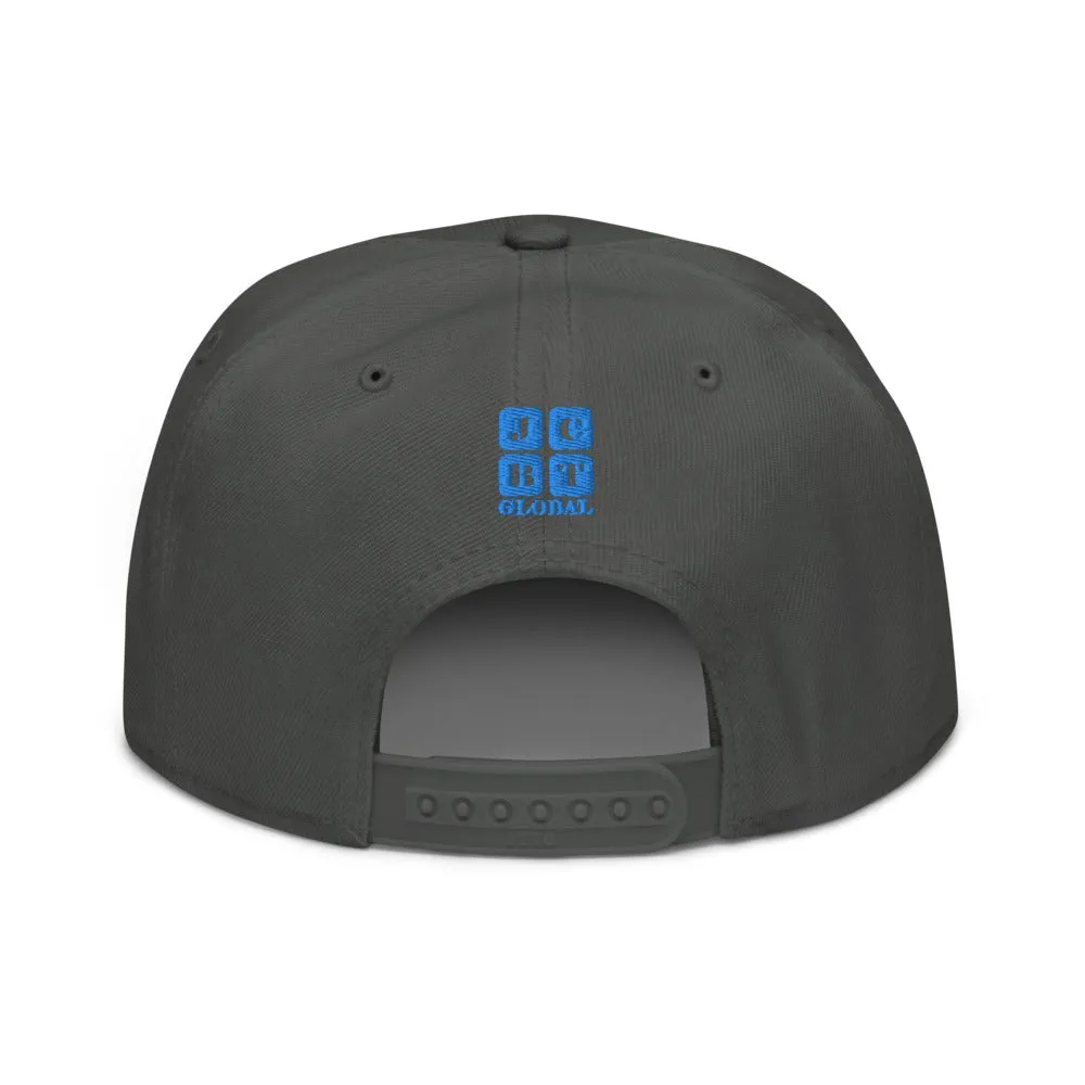 Snapback Hat "1051-0051 Born To Play Futbol (Blue Logo)"