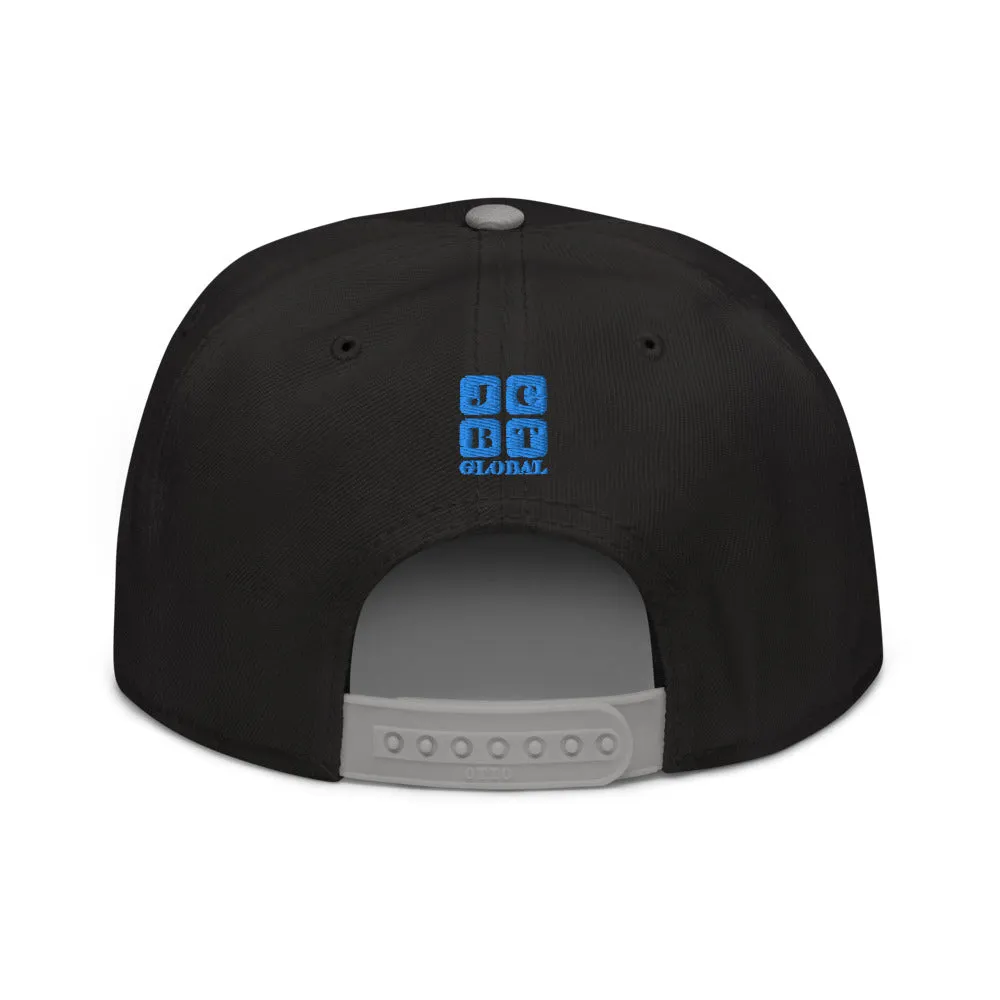 Snapback Hat "1051-0051 Born To Play Futbol (Blue Logo)"