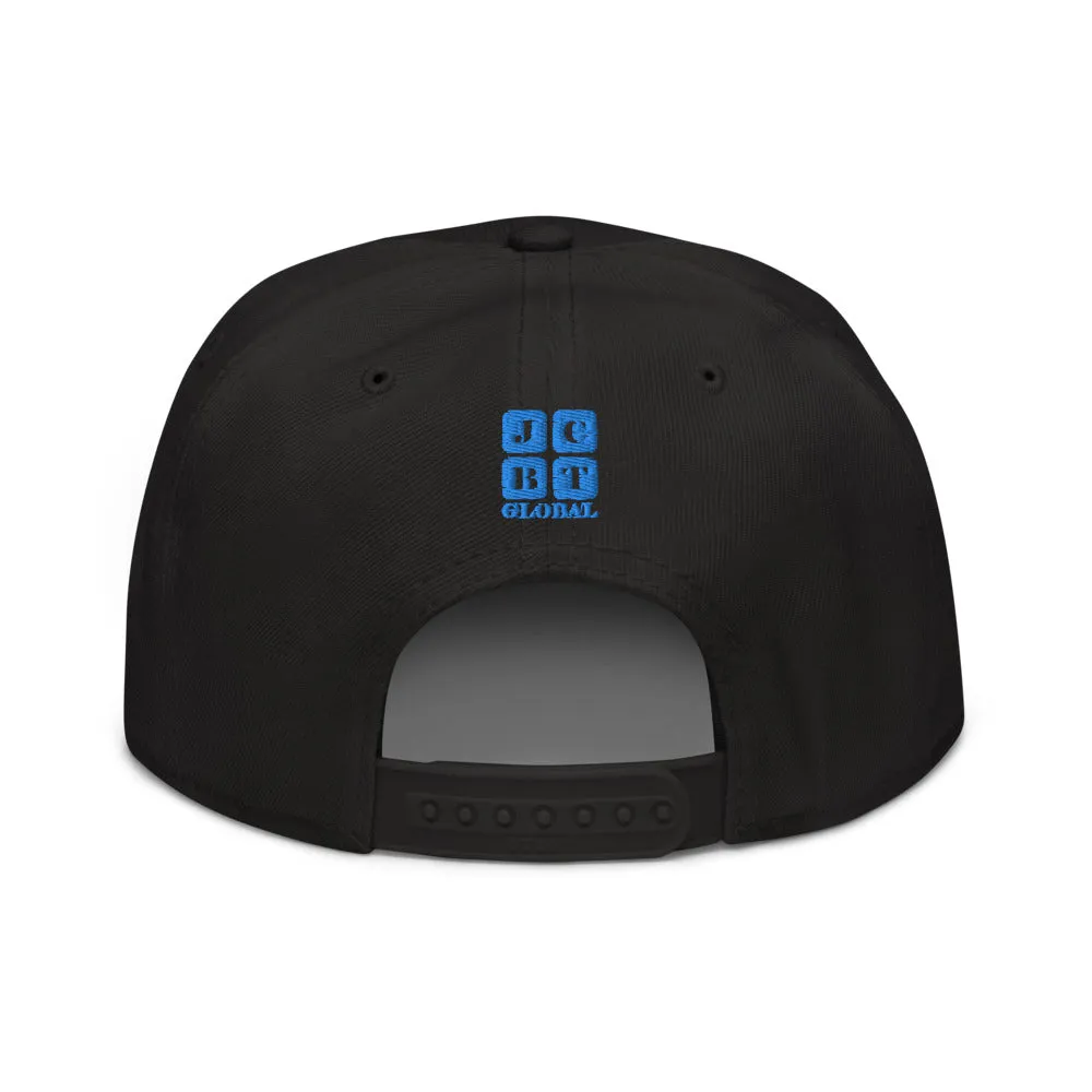 Snapback Hat "1051-0051 Born To Play Futbol (Blue Logo)"