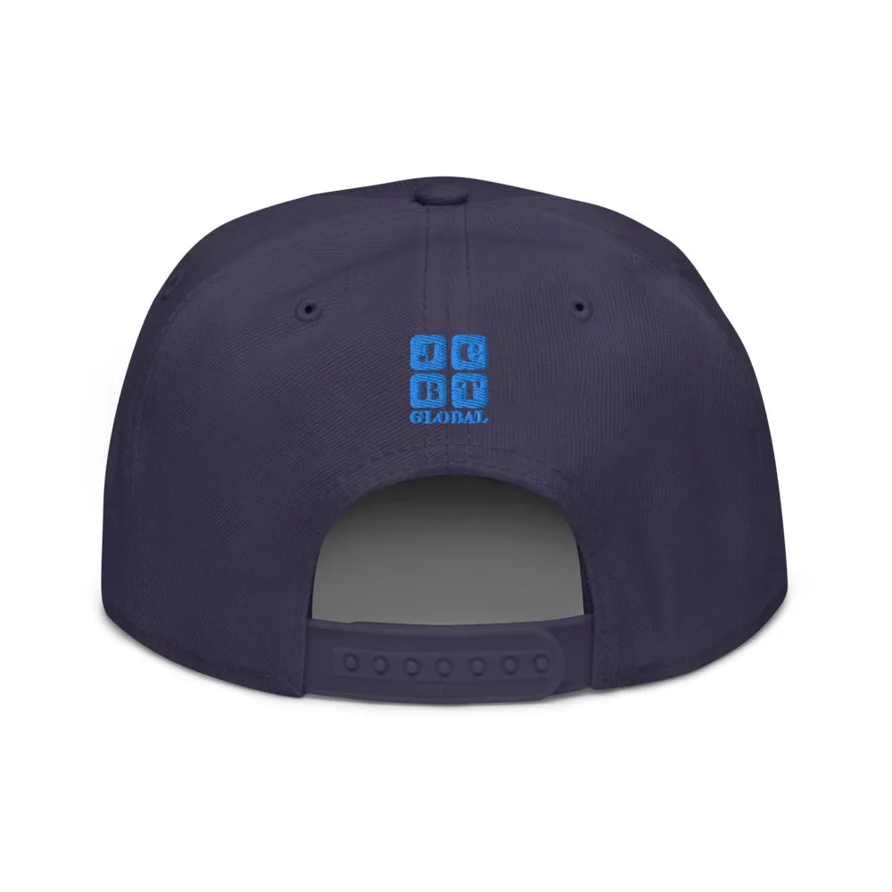 Snapback Hat "1051-0051 Born To Play Futbol (Blue Logo)"