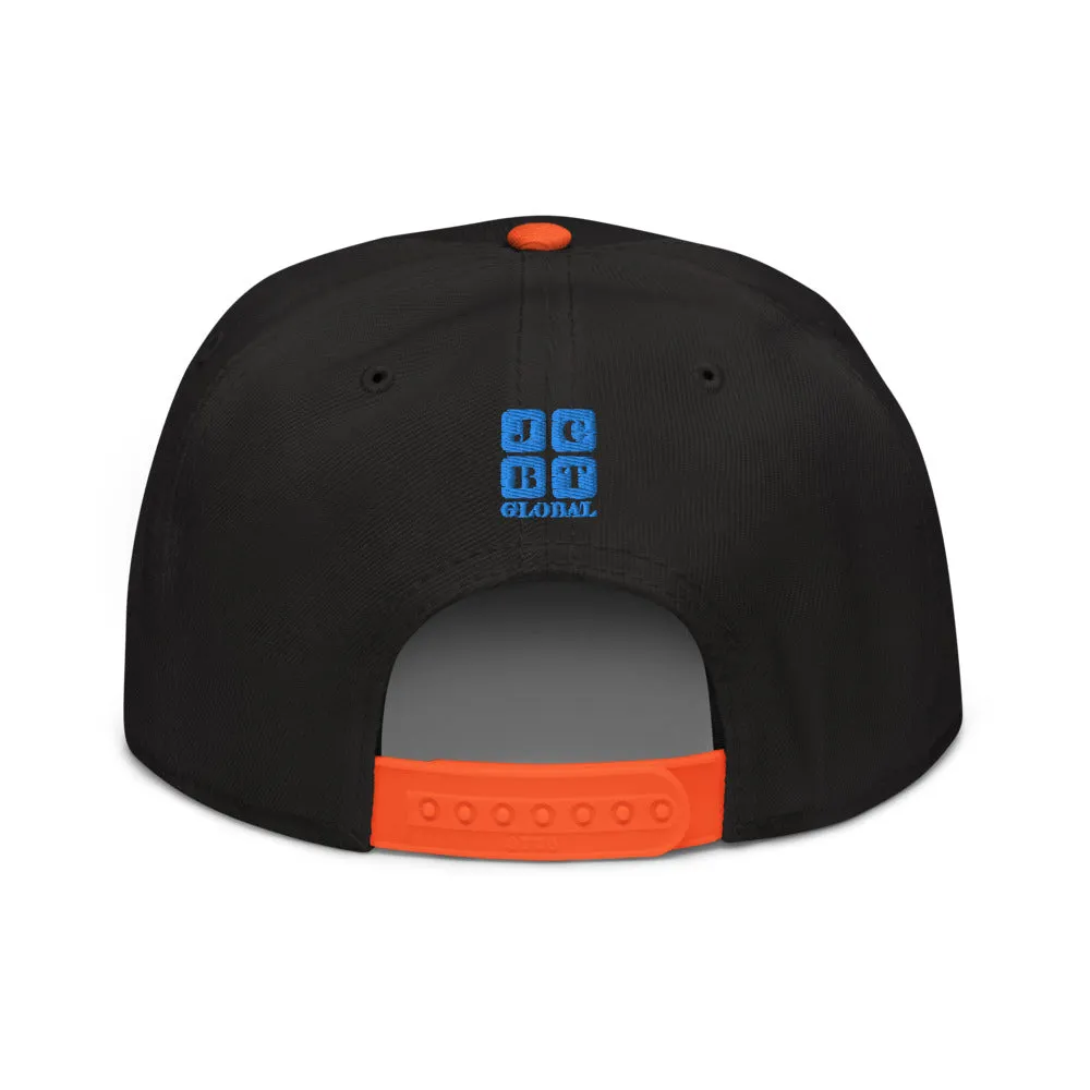Snapback Hat "1051-0051 Born To Play Futbol (Blue Logo)"