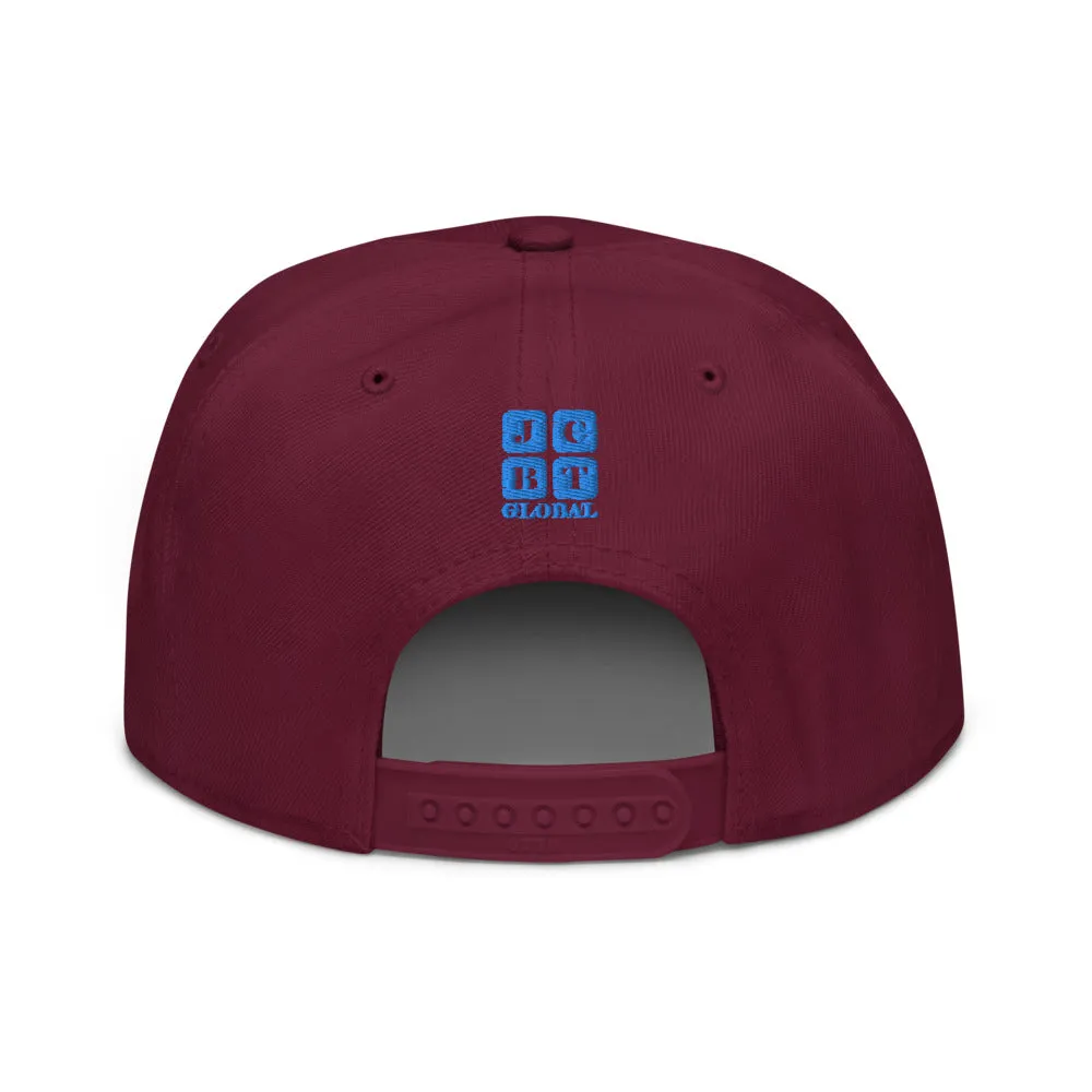 Snapback Hat "1051-0051 Born To Play Futbol (Blue Logo)"