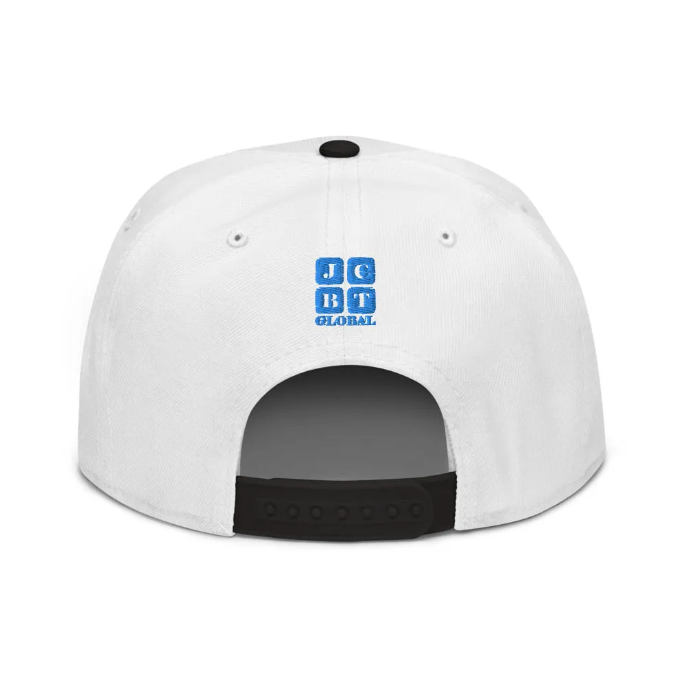 Snapback Hat "1051-0051 Born To Play Futbol (Blue Logo)"