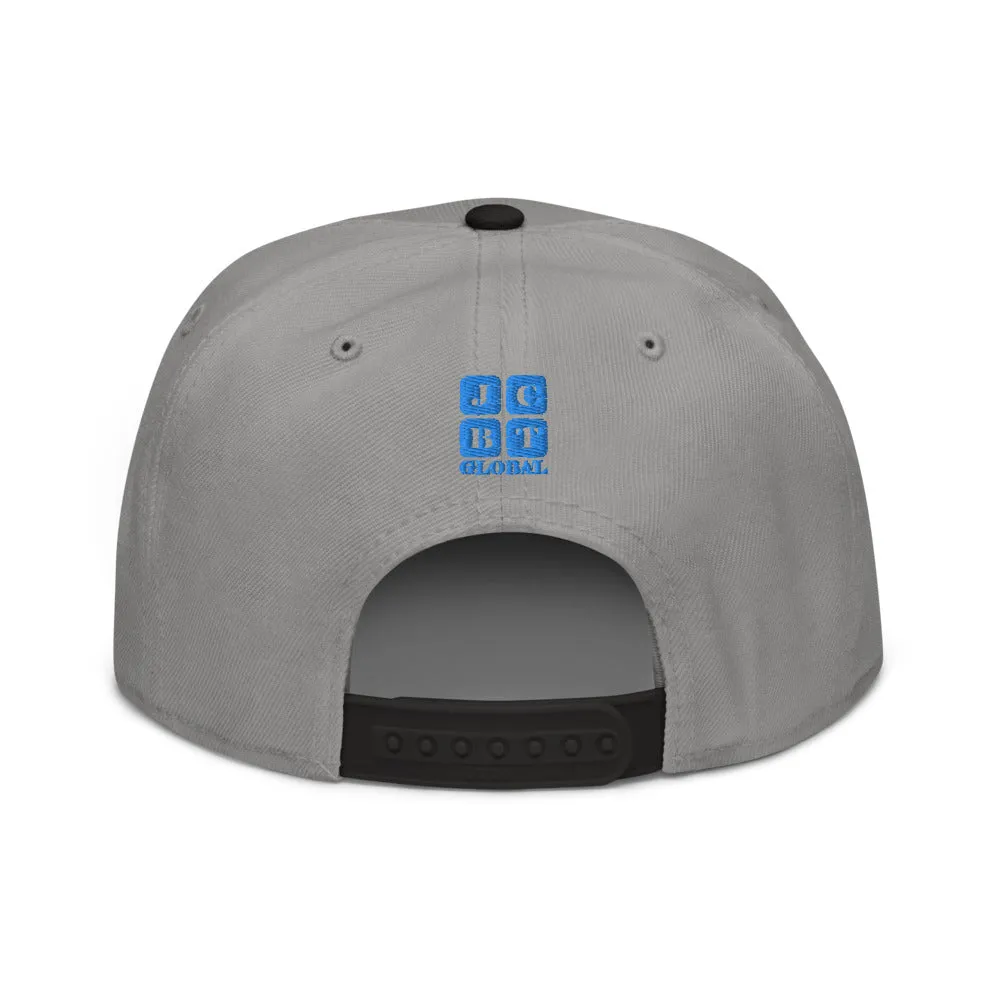 Snapback Hat "1051-0051 Born To Play Futbol (Blue Logo)"