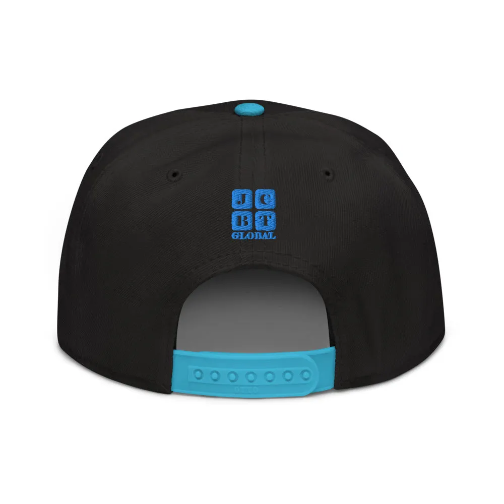 Snapback Hat "1051-0051 Born To Play Futbol (Blue Logo)"