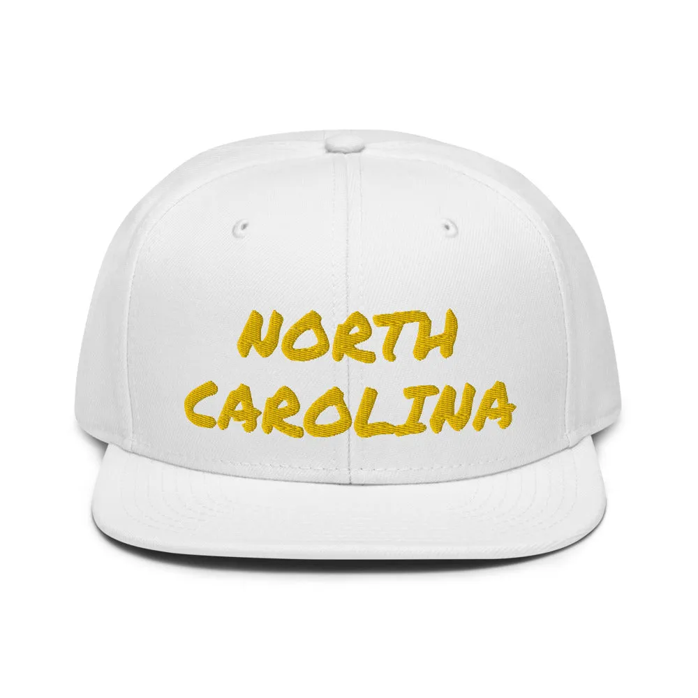 Snapback Hat "1053-0101 North Carolina (Yellow Logo)"