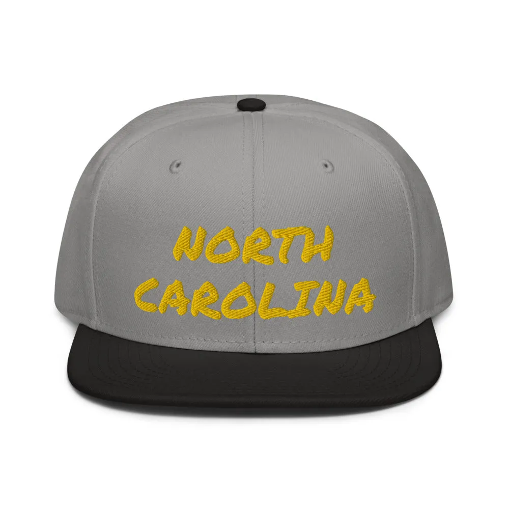 Snapback Hat "1053-0101 North Carolina (Yellow Logo)"
