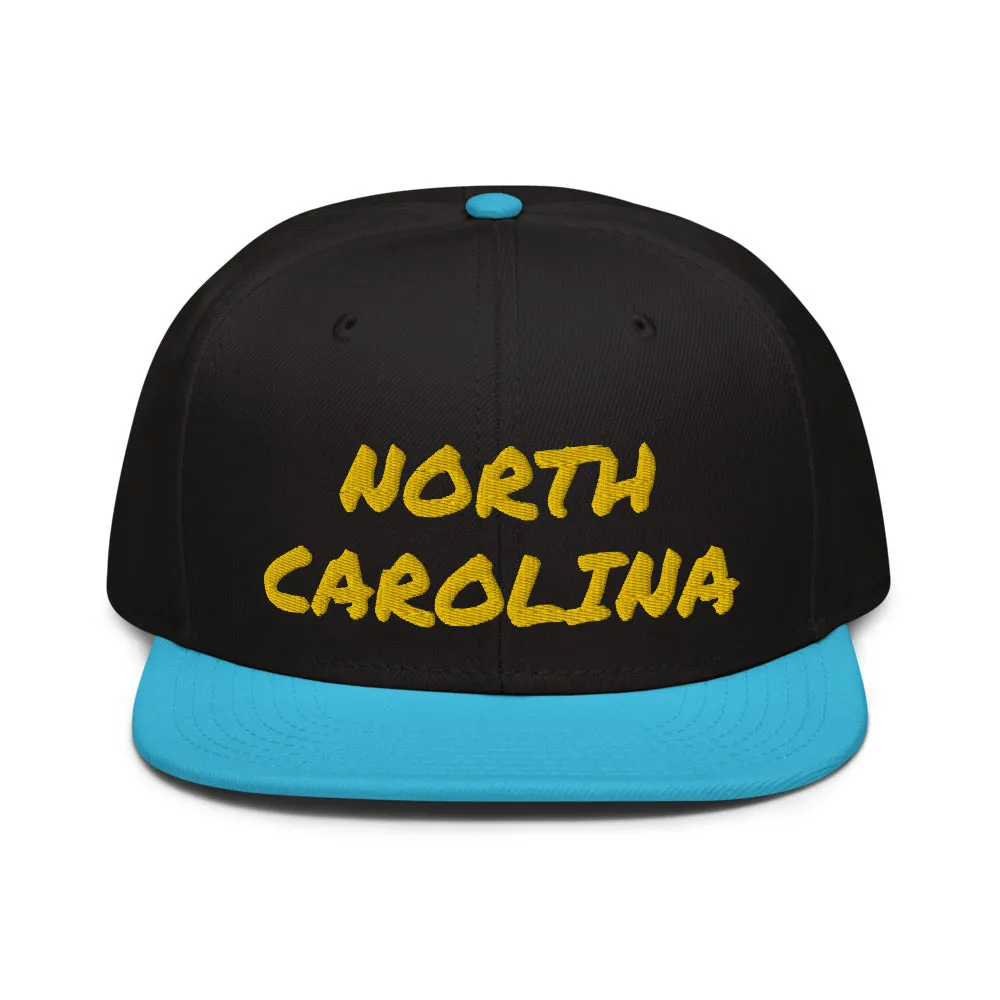 Snapback Hat "1053-0101 North Carolina (Yellow Logo)"