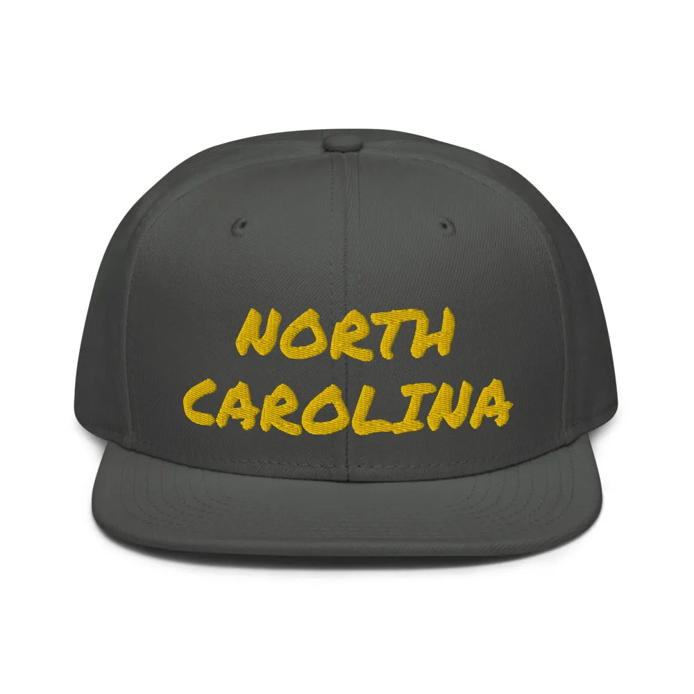 Snapback Hat "1053-0101 North Carolina (Yellow Logo)"