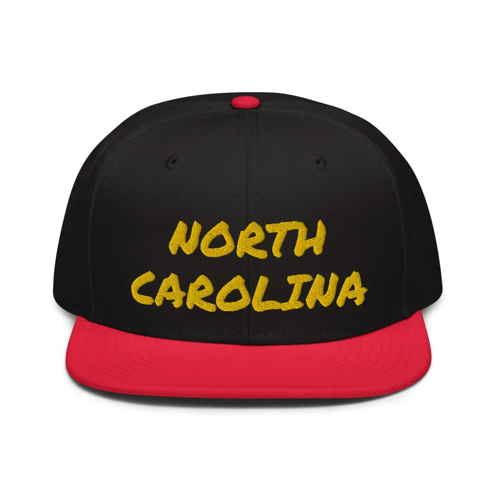 Snapback Hat "1053-0101 North Carolina (Yellow Logo)"