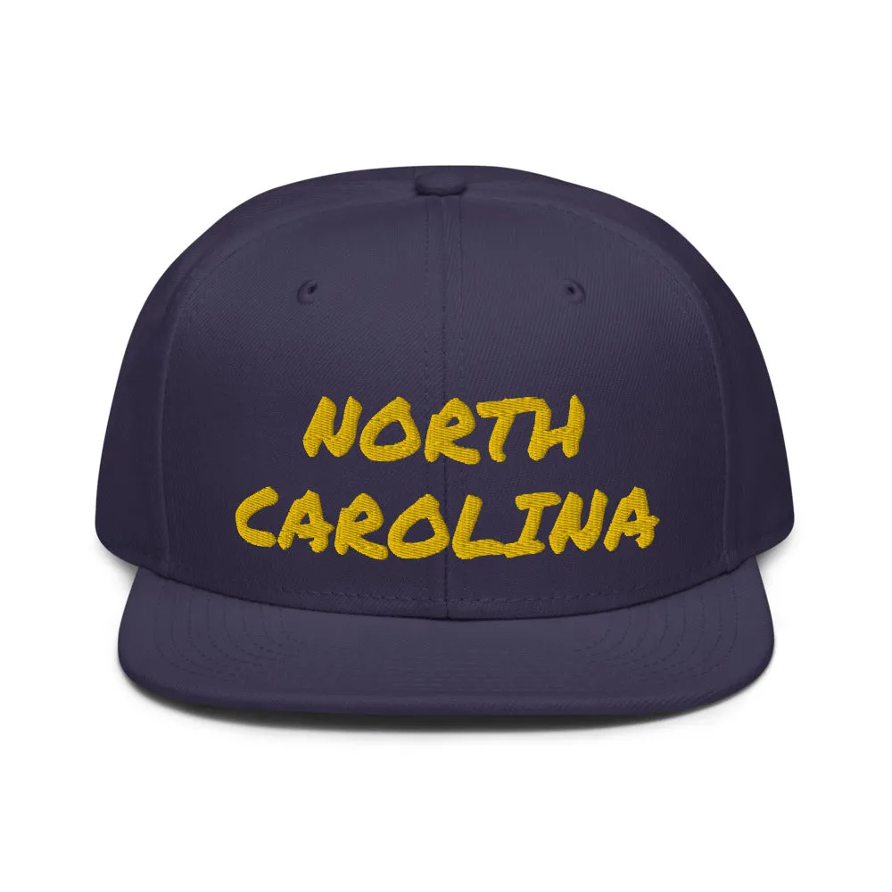 Snapback Hat "1053-0101 North Carolina (Yellow Logo)"