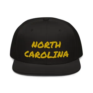 Snapback Hat "1053-0101 North Carolina (Yellow Logo)"