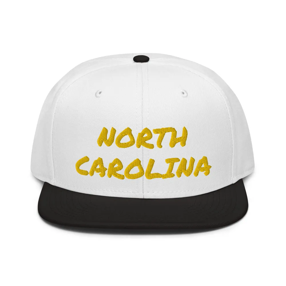Snapback Hat "1053-0101 North Carolina (Yellow Logo)"