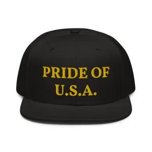 Snapback Hat "1054-0031 U.S.A. (Yellow Logo)"
