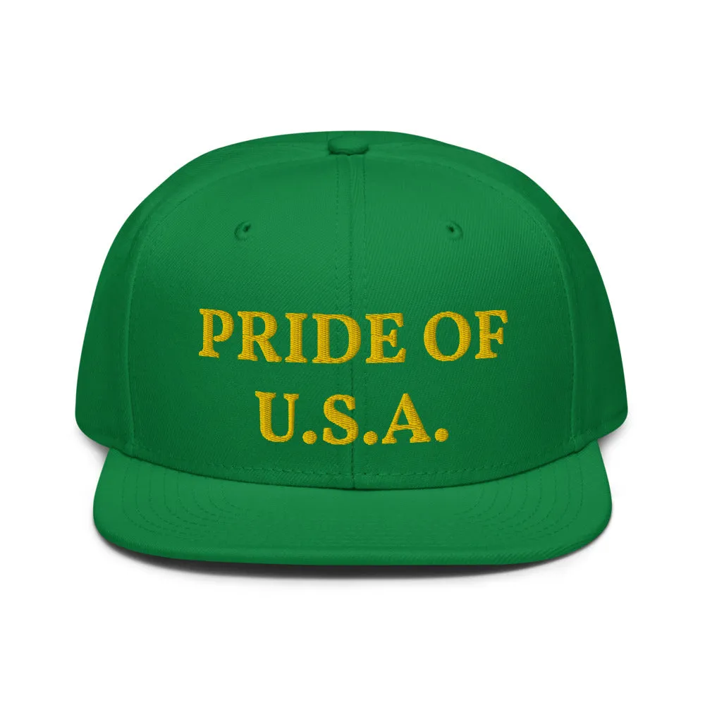 Snapback Hat "1054-0031 U.S.A. (Yellow Logo)"