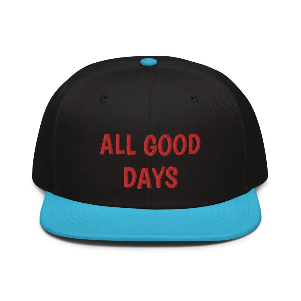 Snapback Hat "2052-0031 All Good Days (Red Logo)"