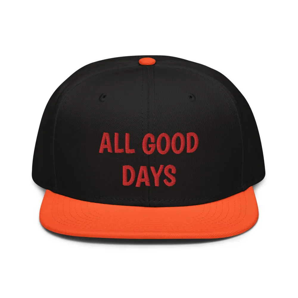 Snapback Hat "2052-0031 All Good Days (Red Logo)"