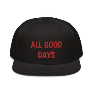 Snapback Hat "2052-0031 All Good Days (Red Logo)"
