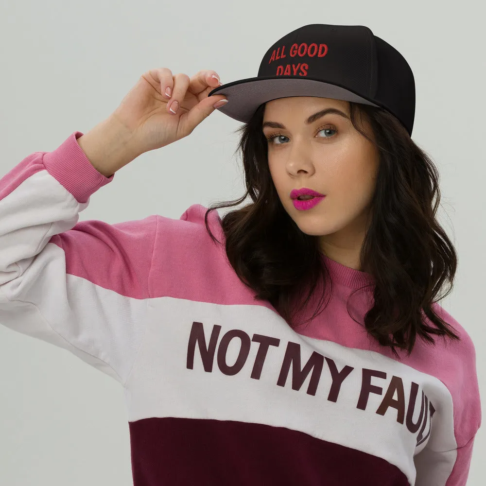 Snapback Hat "2052-0031 All Good Days (Red Logo)"