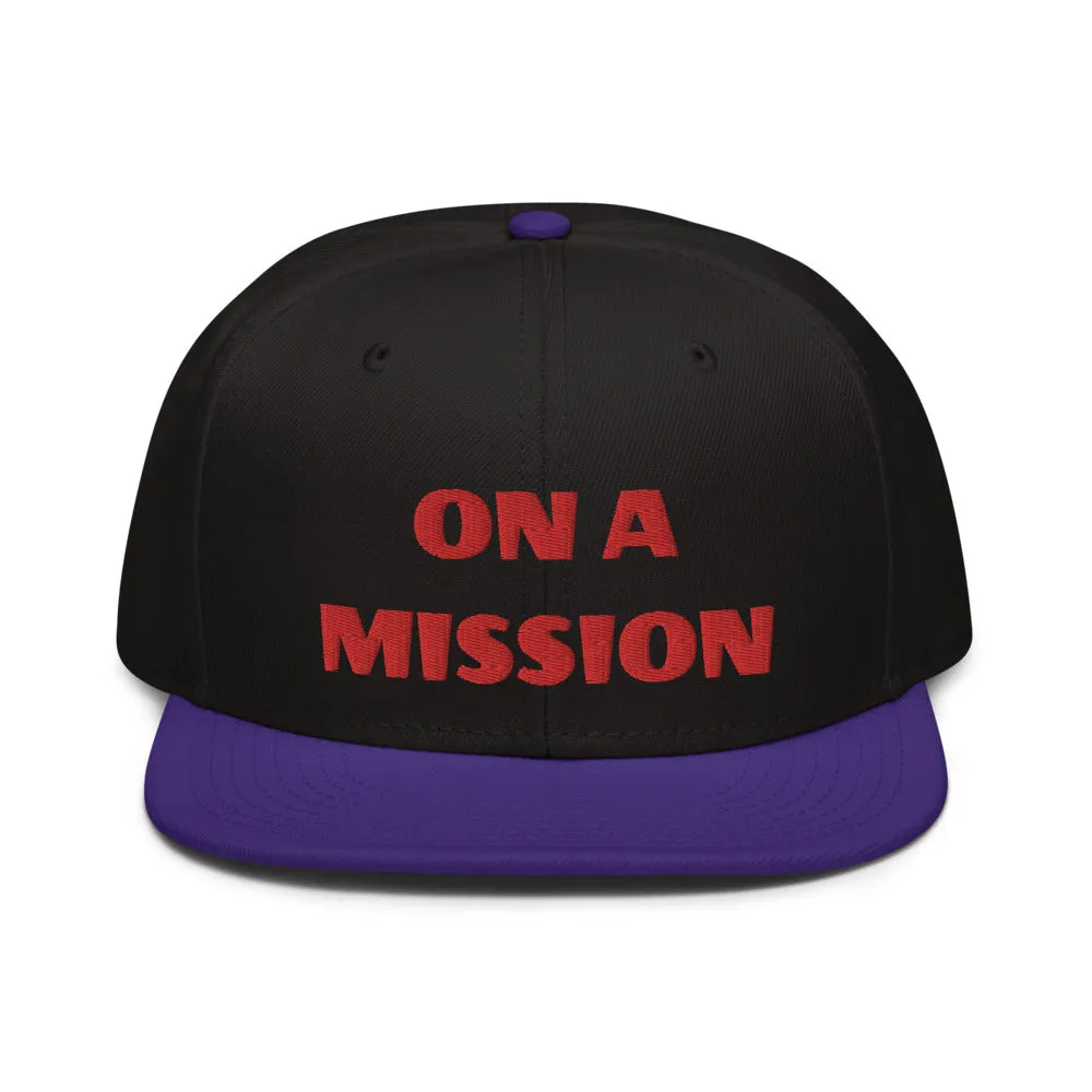 Snapback Hat "2052-0121 On A Mission (Red Logo)"